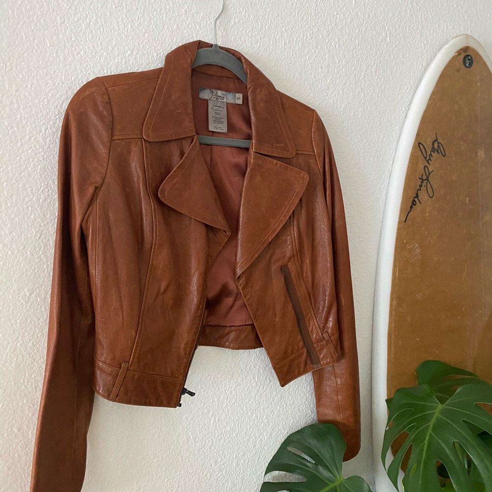 Paige Denim Leather Jacket